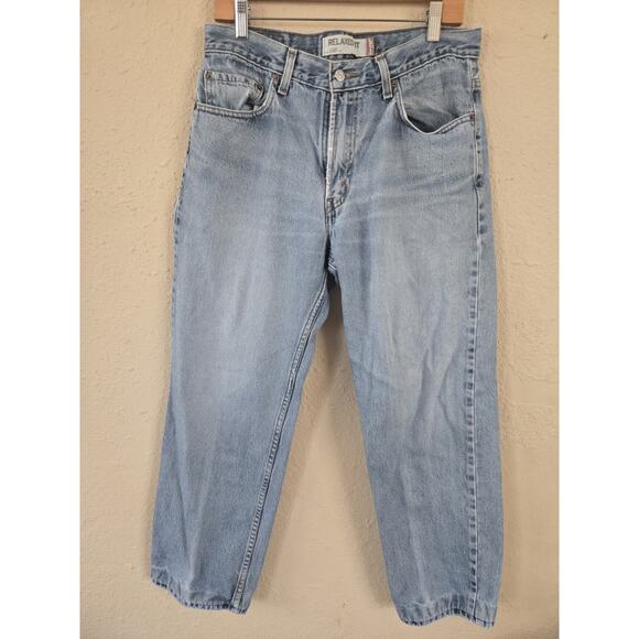 Levis 550 Mens Relaxed Fit Tapered Leg Light Jeans 100% Cotton, Size 33x34 - Picture 1 of 7